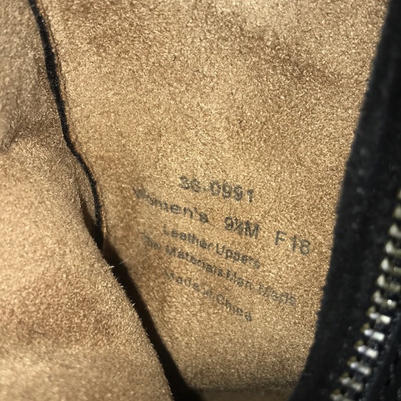 Leather Upper Black Booties - Picture 3 of 3